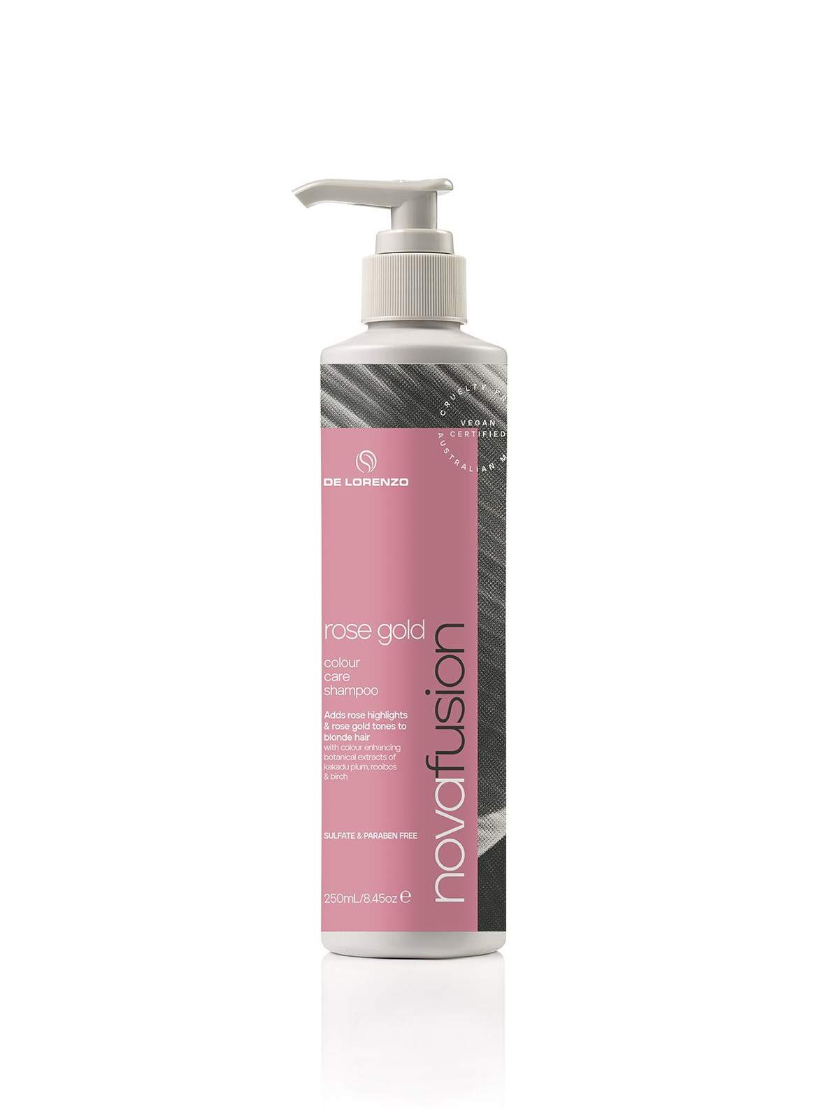 De Lorenzo Novafusion Colour Care Shampoo 250ml Rose Gold