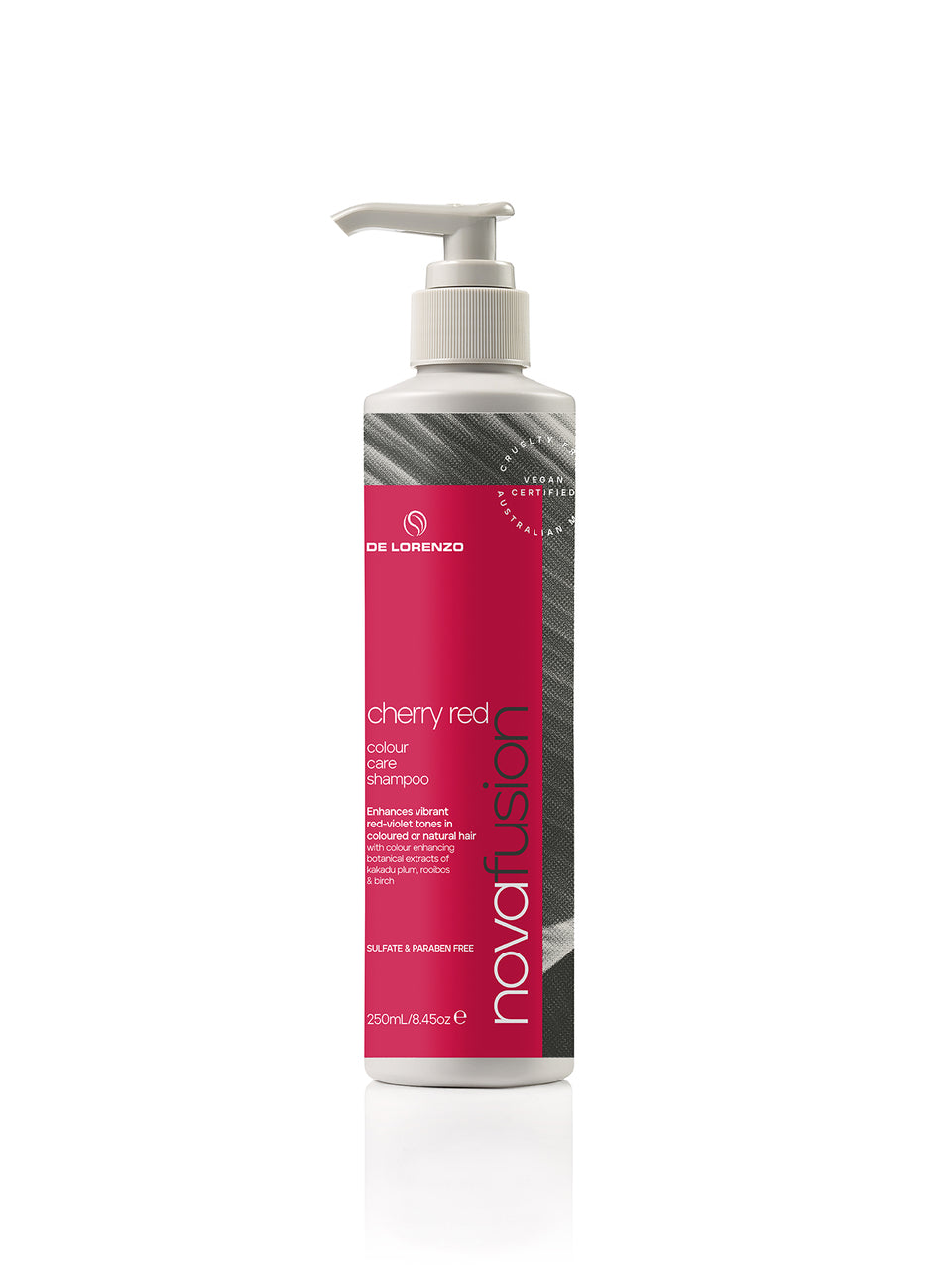 De Lorenzo Novafusion Colour Care Shampoo 250ml Cherry Red
