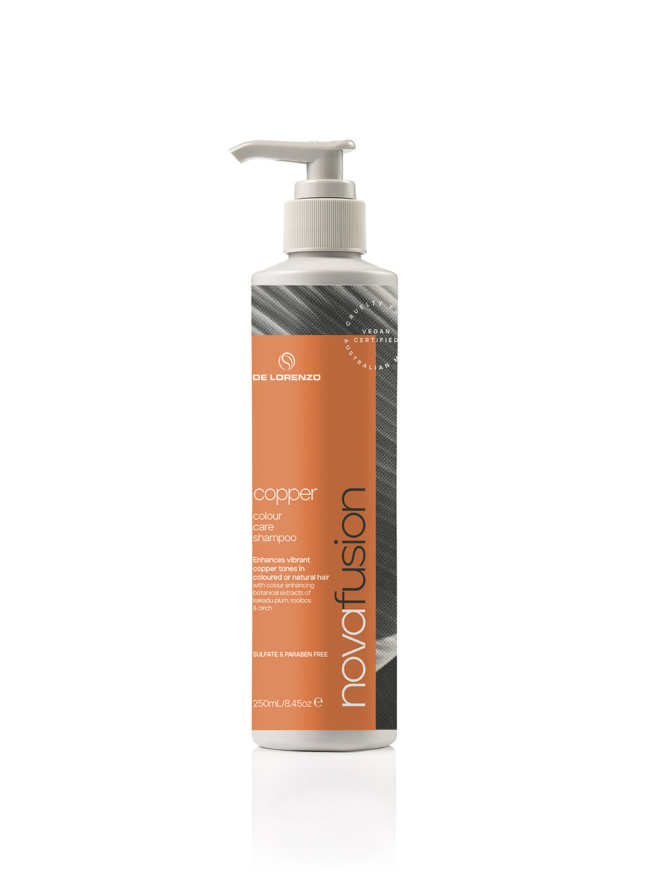 De Lorenzo Novafusion Colour Care Shampoo 250ml Copper