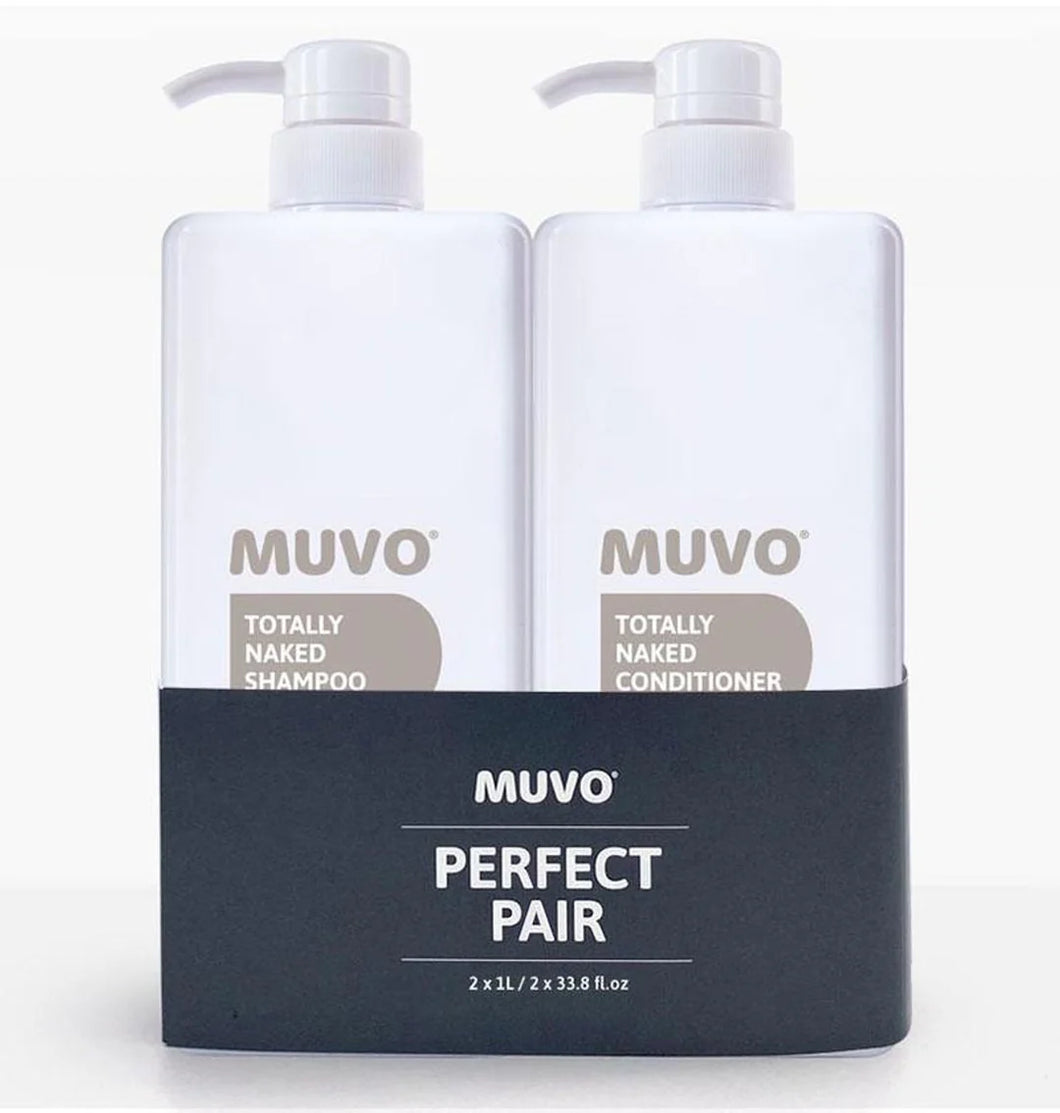 Muvo Totally Naked Shampoo and Conditioner 1L Duo