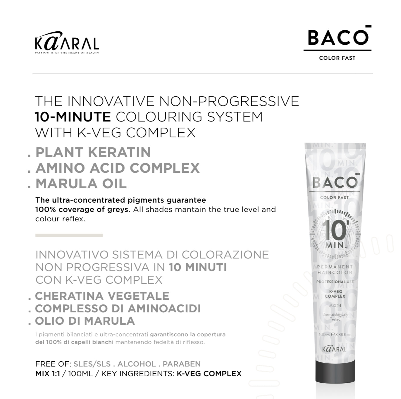 Baco 10 minutes Hair Colour 100ml