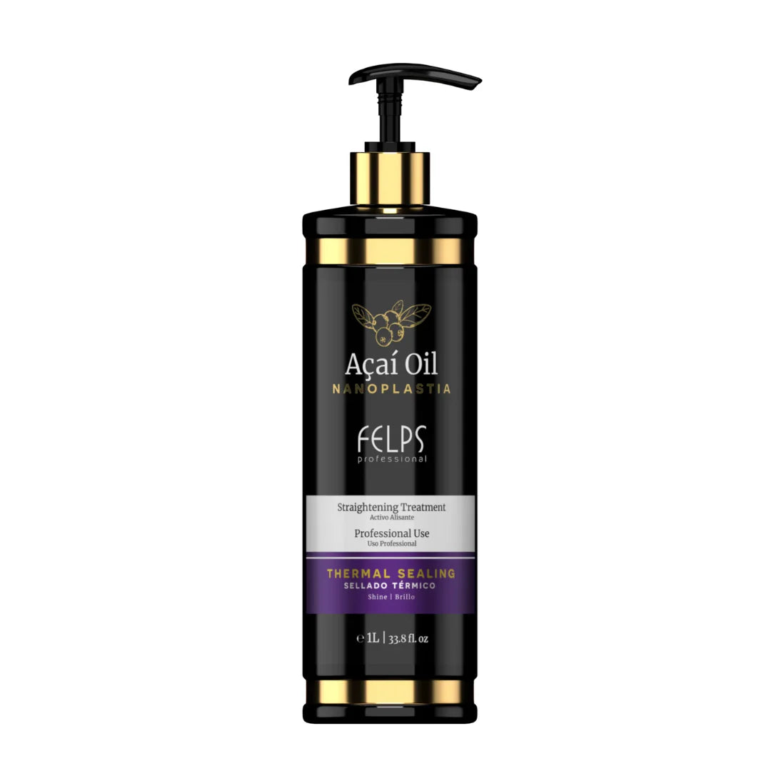 Felps Açai Oil Nanoplastia Thermal Sealing Straightening Treatment 1L