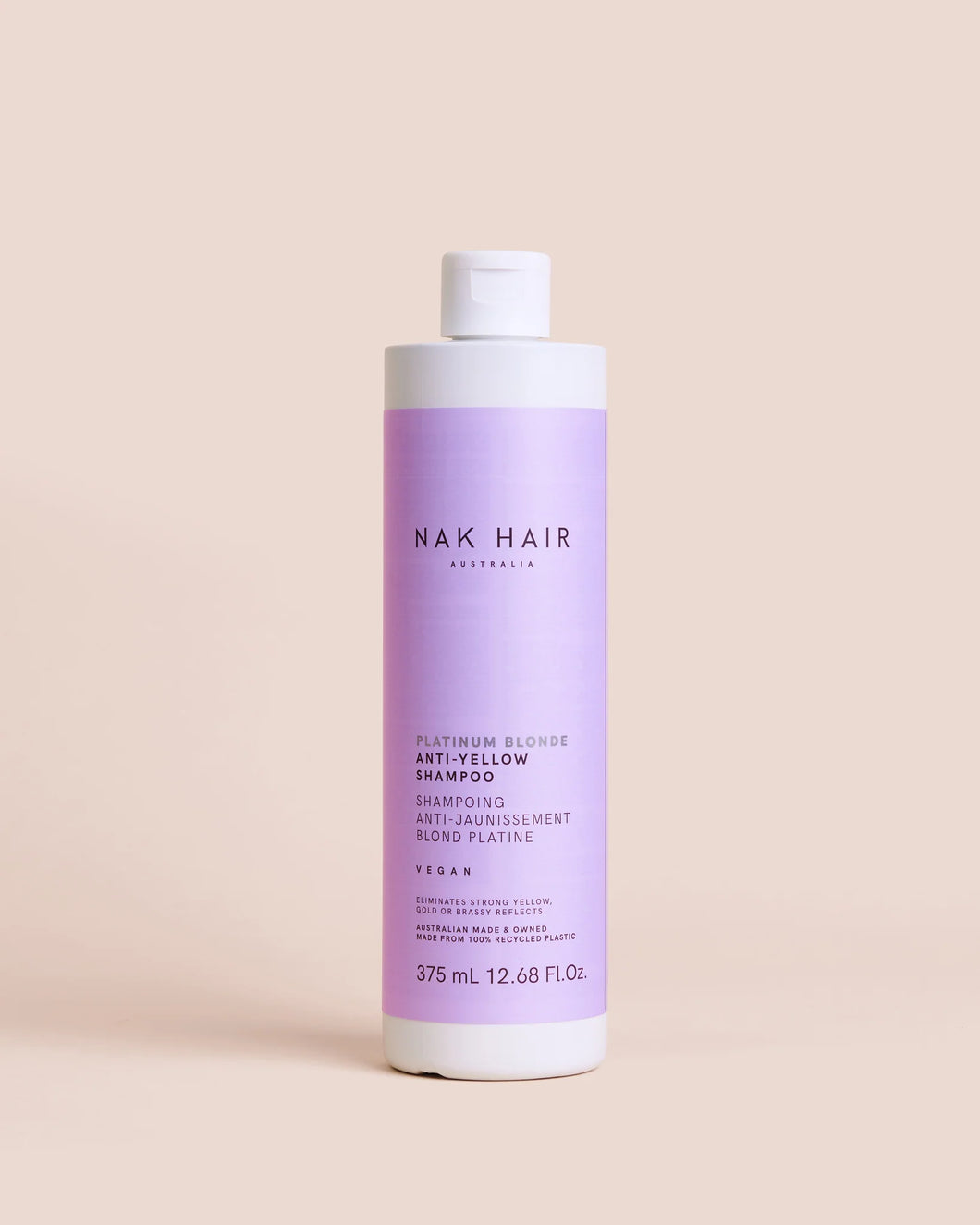 NAK Platinum Blonde Anti-Yellow Shampoo 375ml