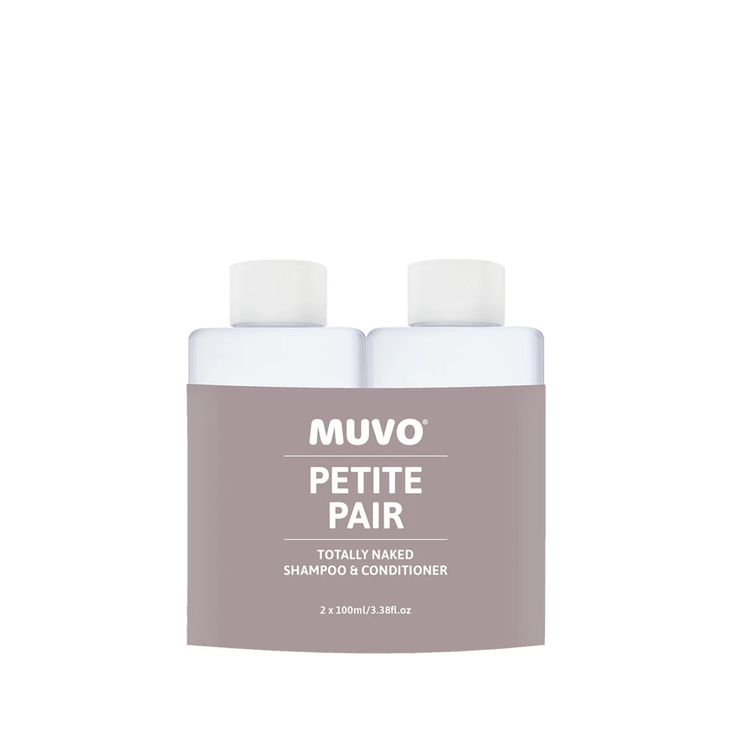 Muvo Totally Naked Shampoo and Conditioner 100ml Petite Pair