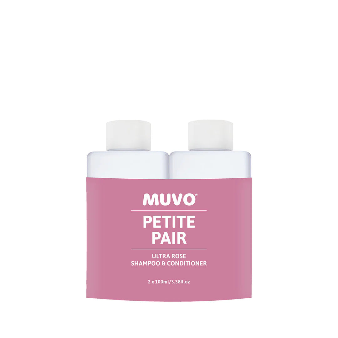 Muvo Ultra Rose Shampoo and Conditioner 100ml Petite Pair
