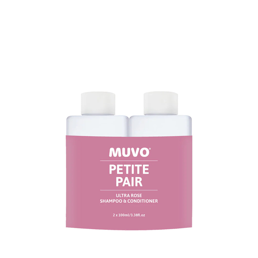 Muvo Ultra Rose Shampoo and Conditioner 100ml Petite Pair