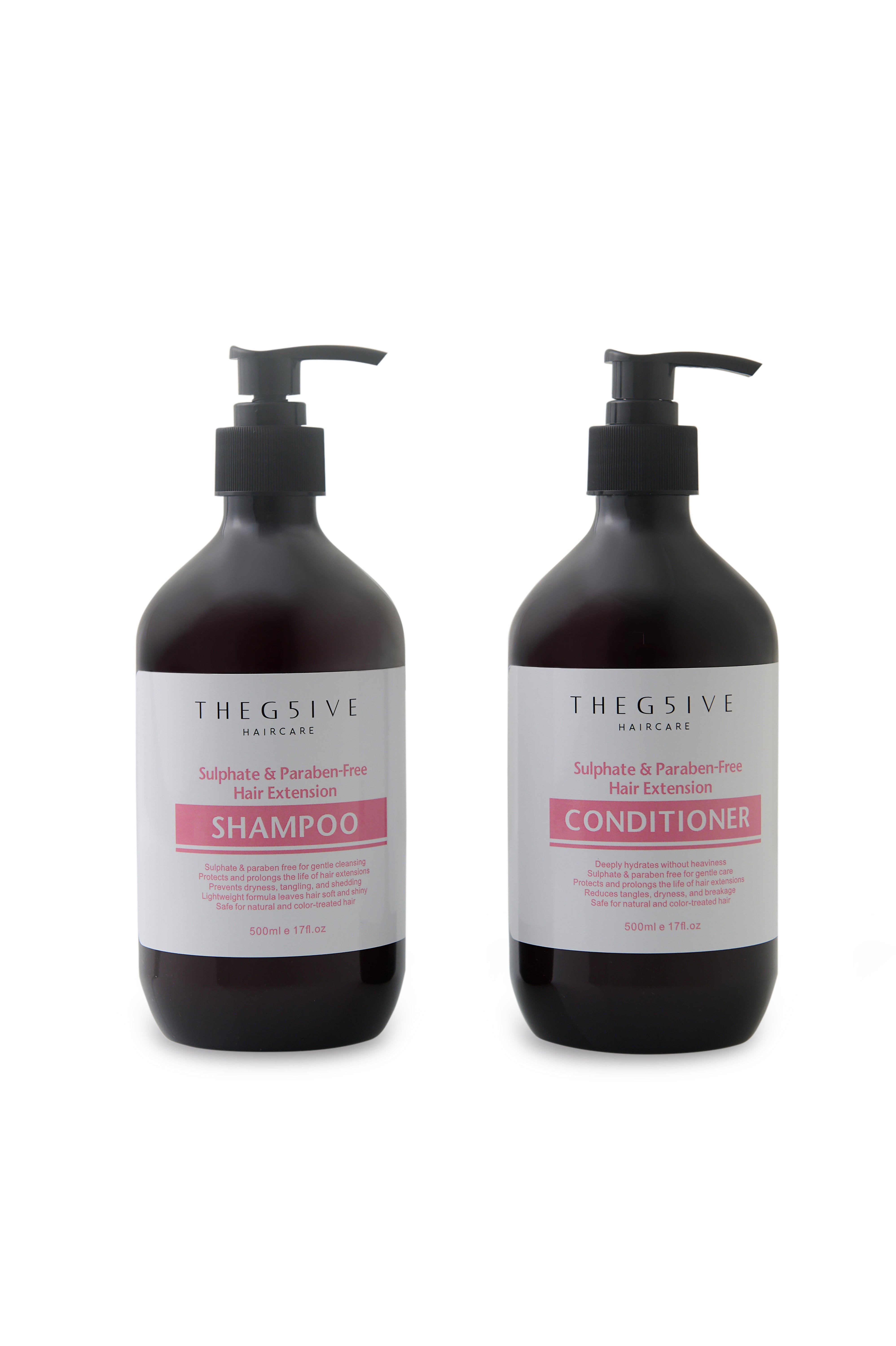 THE G5ive Hair Extension Shampoo & Conditioner 500ml Duo