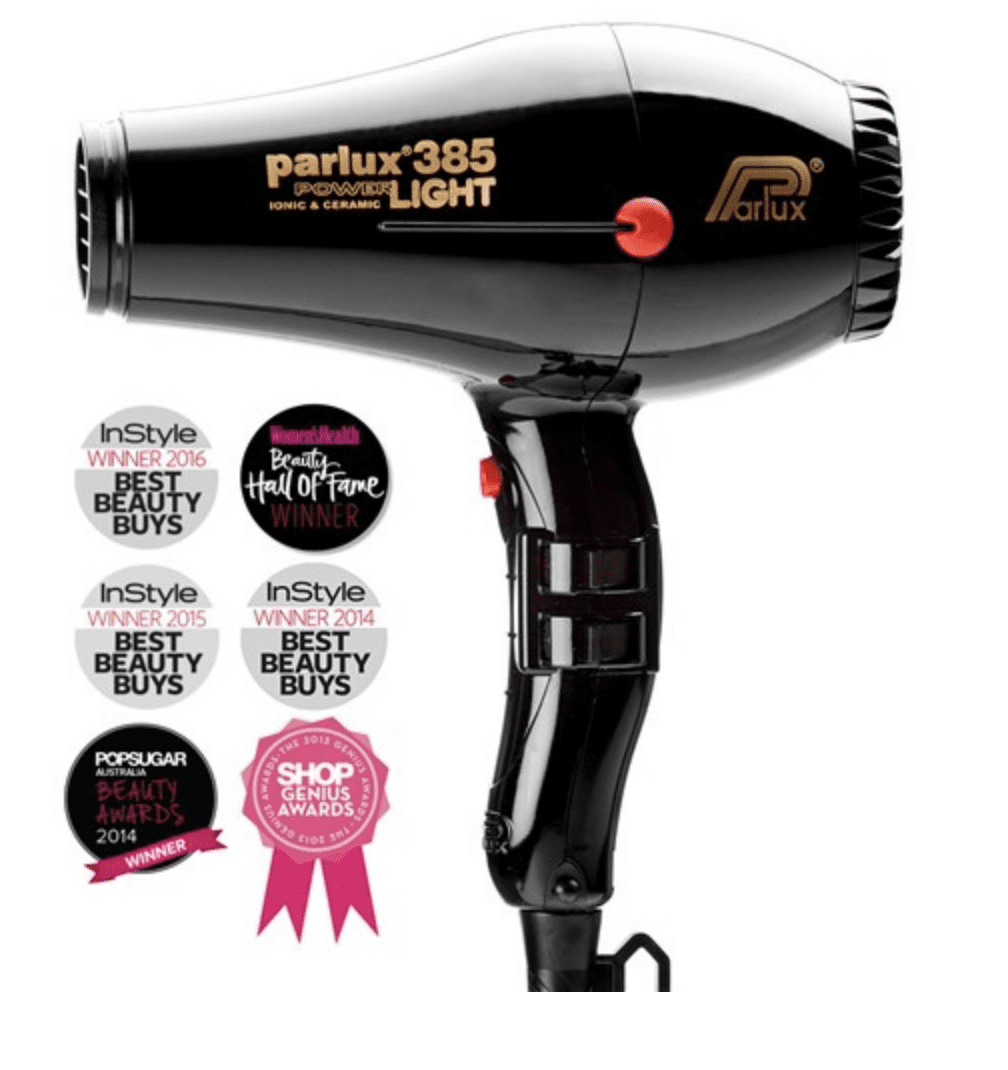 Parlux 385 Power Light Ceramic and Ionic Hair Dryer Black