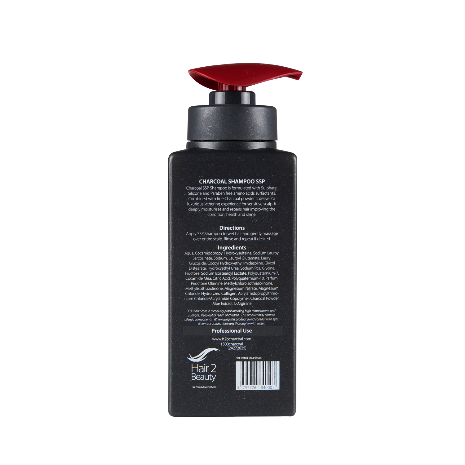 H2B Charcoal Shampoo 380ml